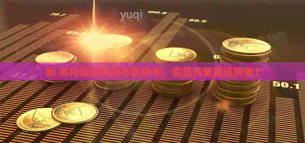 新 每月偿还车贷与信用卡，你是否需要这样做？