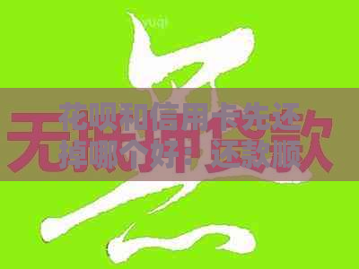 信用卡和信用卡先还掉哪个好：还款顺序与区别解析