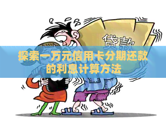 探索一万元信用卡分期还款的利息计算方法