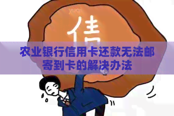 农业银行信用卡还款无法邮寄到卡的解决办法
