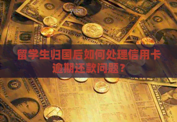留学生归国后如何处理信用卡逾期还款问题？
