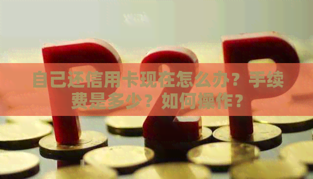 自己还信用卡现在怎么办？手续费是多少？如何操作？