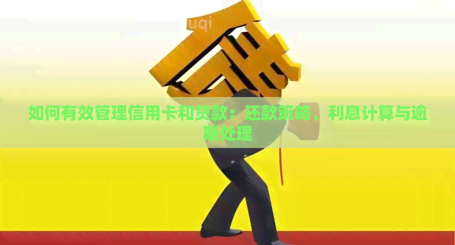 如何有效管理信用卡和贷款：还款策略、利息计算与逾期处理