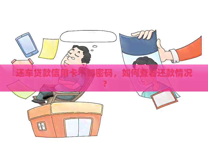 还车贷款信用卡不知密码，如何查看还款情况？