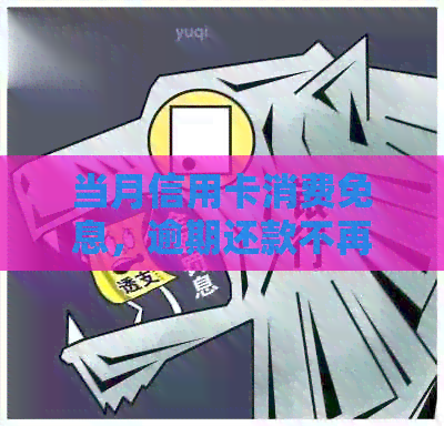 当月信用卡消费免息，逾期还款不再罚款