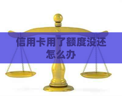 信用卡用了额度没还怎么办