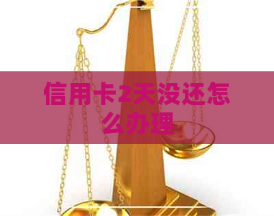 信用卡2天没还怎么办理