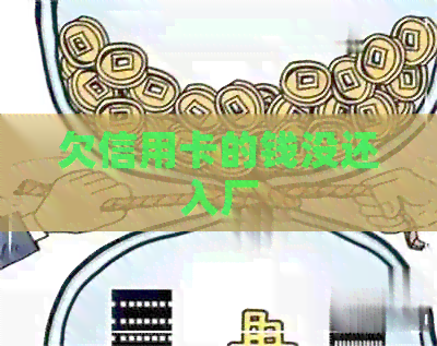 欠信用卡的钱没还入厂