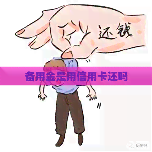 备用金是用信用卡还吗