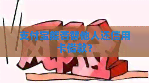支付宝能否替他人还信用卡借款？