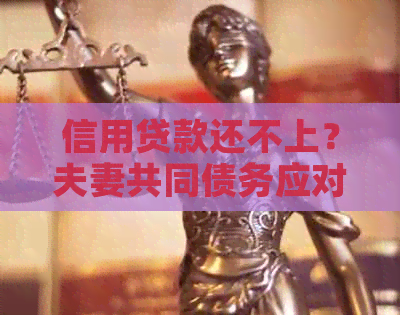 信用贷款还不上？夫妻共同债务应对策略