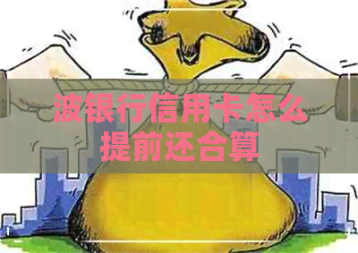 波银行信用卡怎么提前还合算