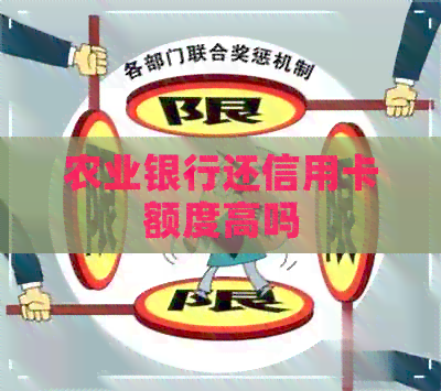 农业银行还信用卡额度高吗
