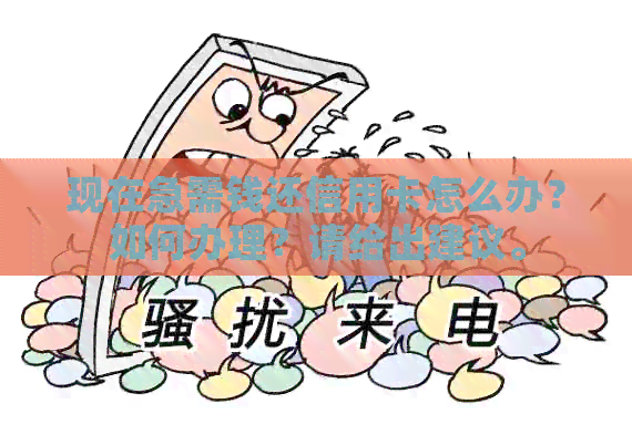 现在急需钱还信用卡怎么办？如何办理？请给出建议。