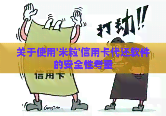 关于使用'米粒'信用卡代还软件的安全性考量