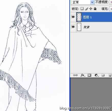 ai怎么生成线条速写效果