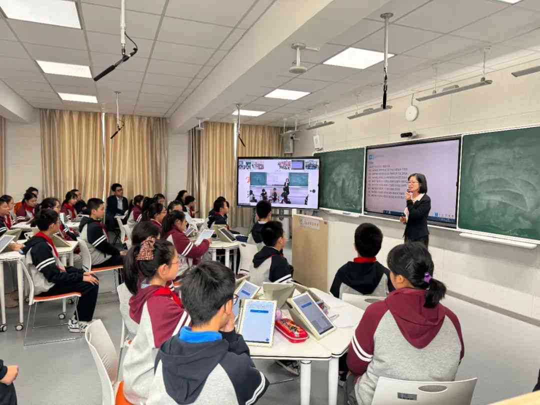 英语AI互动线下教学课堂