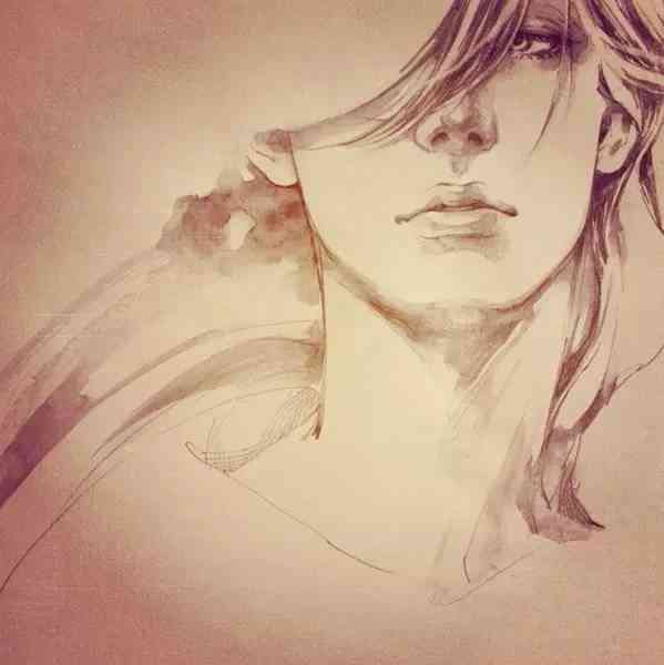 手绘写实风格人物插画作品：创作设计欣与知网素材图片精选