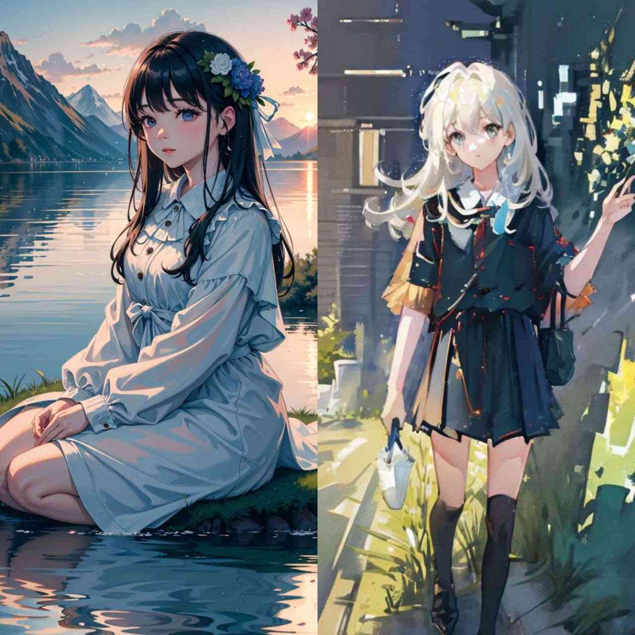 ai绘画生成二次元模板变清晰