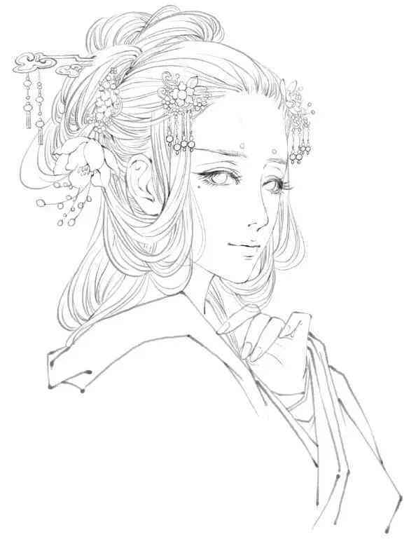 宝钗手绘艺术作品全集：经典画作欣与技法解析
