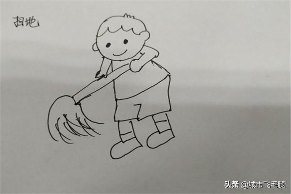 画一个小孩在写作业：儿写作业简笔画教程与示例