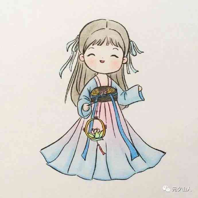 古风汉服绘画教程：笔画详解，教你怎么绘制精美汉服