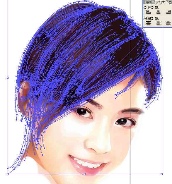 ai制作人物头像-ai制作人物头像头发