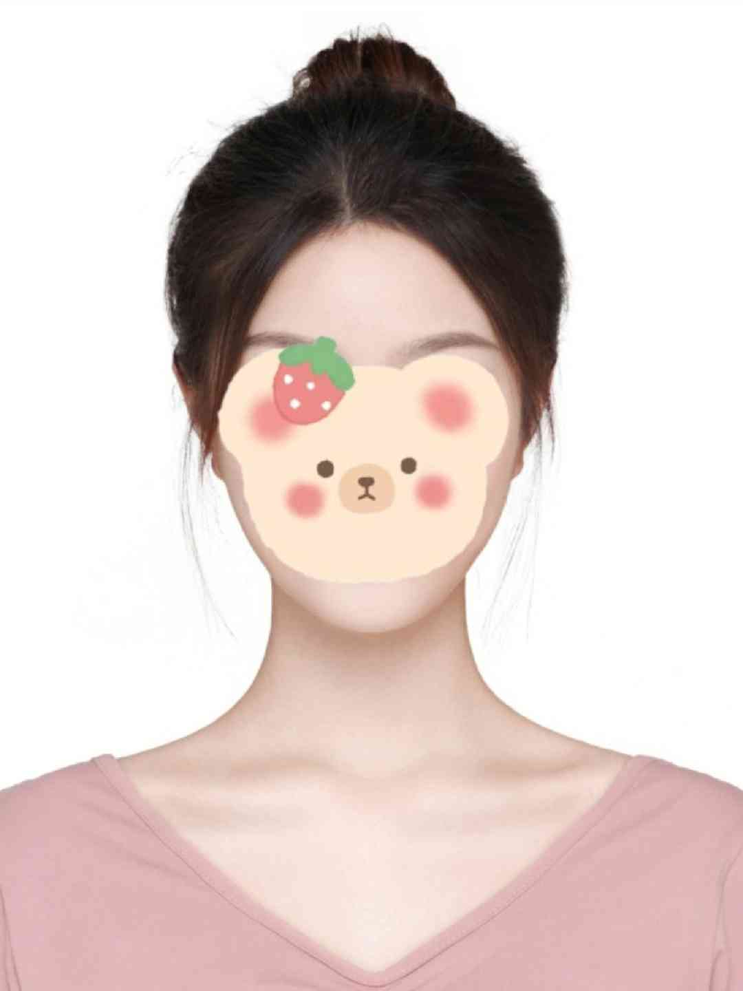 丸子头美式证件照ai生成