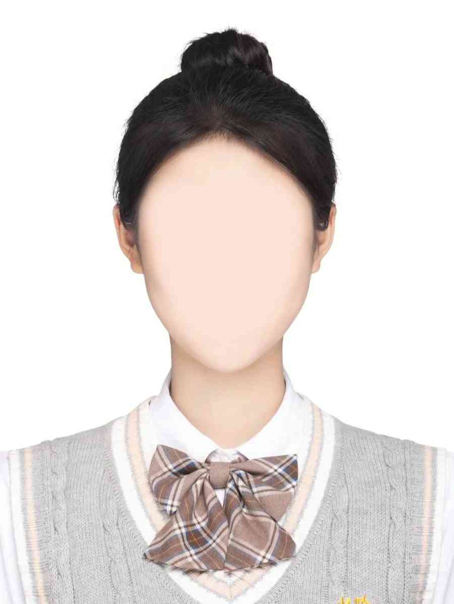 丸子头美式证件照ai生成