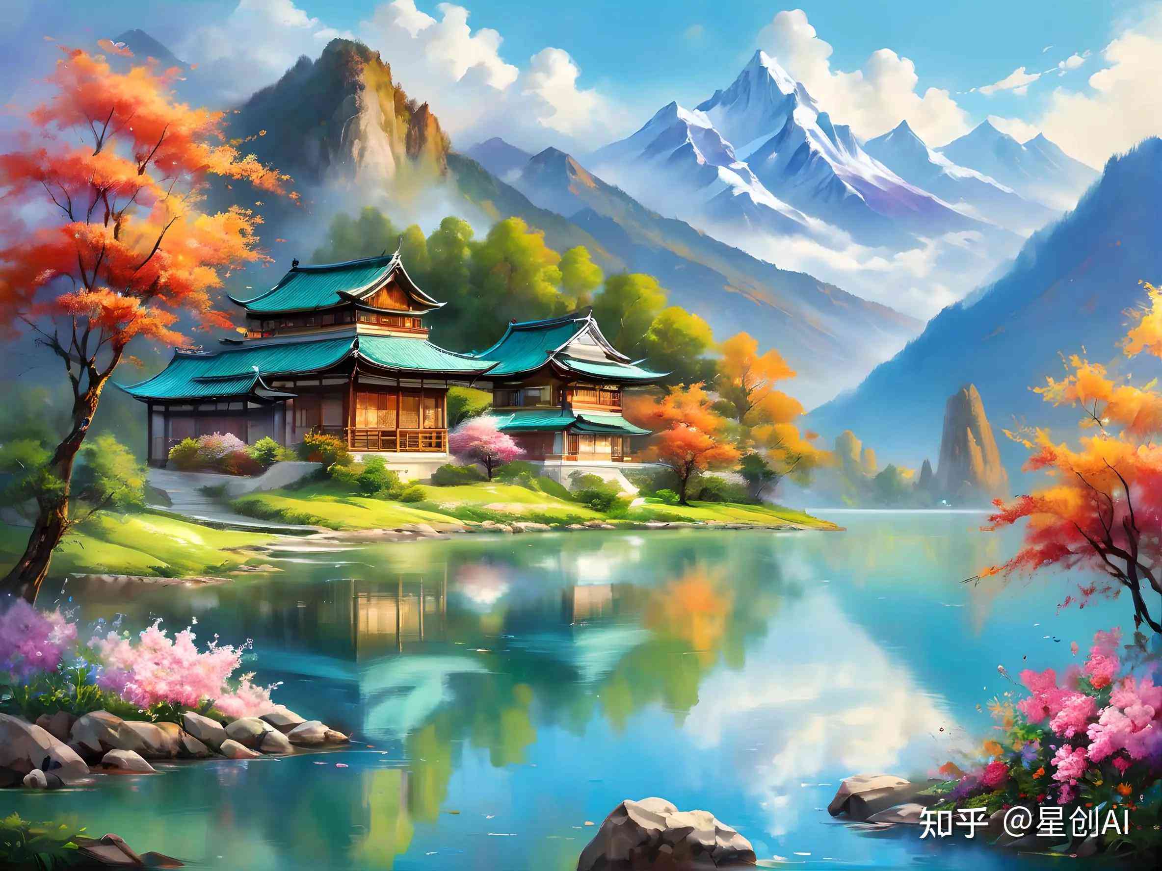 AI绘画技术：自动生成多种风格风景画的全能解决方案