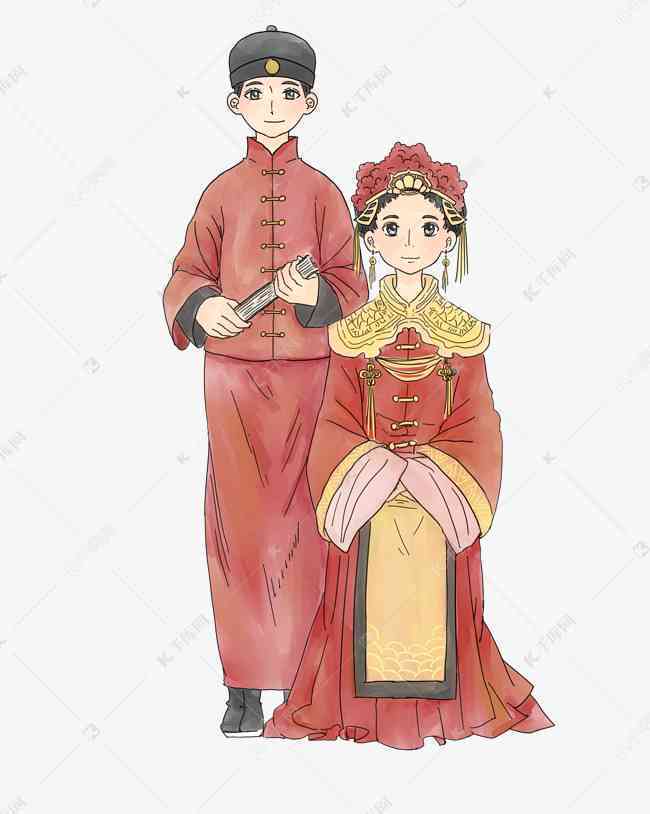 结婚照插画-结婚照插画图片