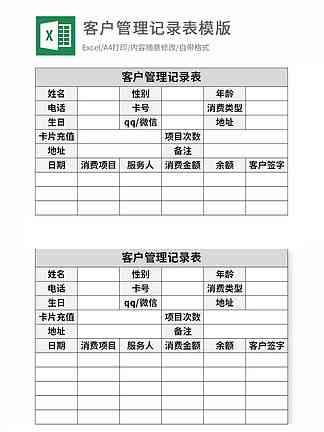 美容院顾客分析与表格模板：门店客户深度解析文库