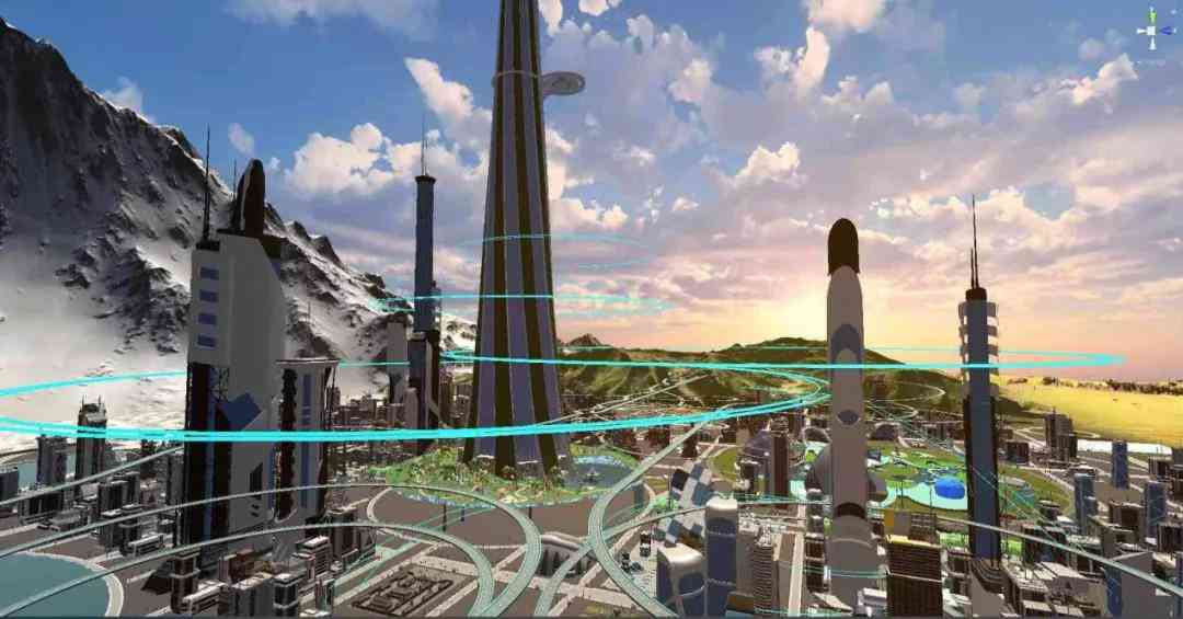 AI构筑的梦幻都市：虚拟城市的未来面貌