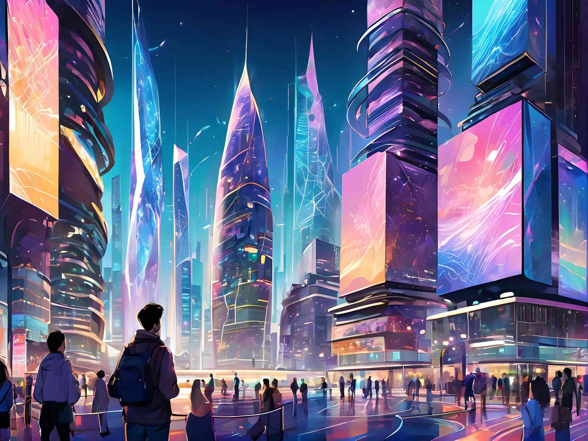 AI构筑的梦幻都市：虚拟城市的未来面貌