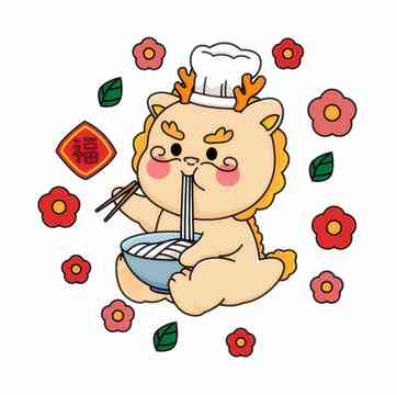 龙年吉祥物怎么画ai创作可爱版教程详解