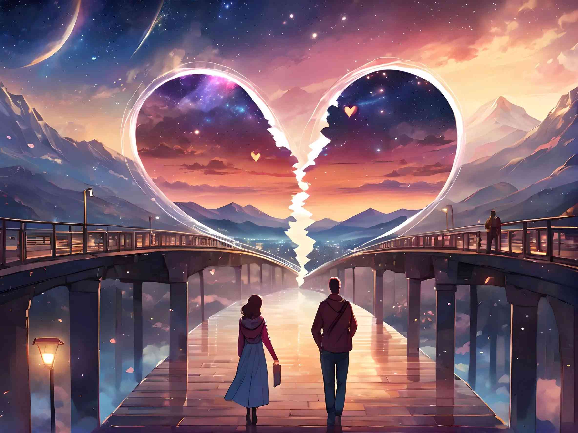 我们爱情故事：意间AI绘画记录每一刻女方与情侣间的甜蜜文案
