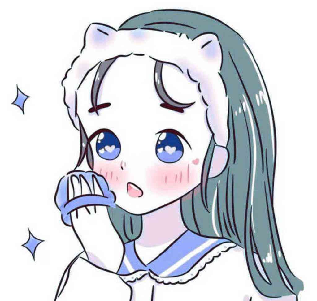 闺蜜手绘头像素材：姐妹绘画模板与参考笔画图片集