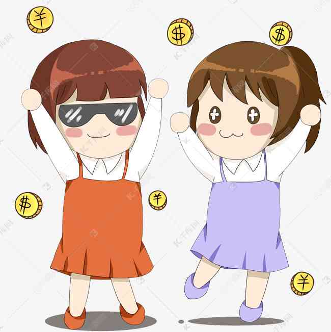 闺蜜手绘头像素材：姐妹绘画模板与参考笔画图片集