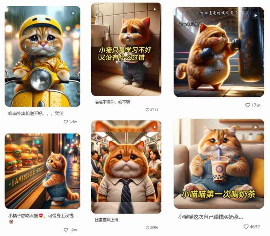 猫咪ai特效生成文案