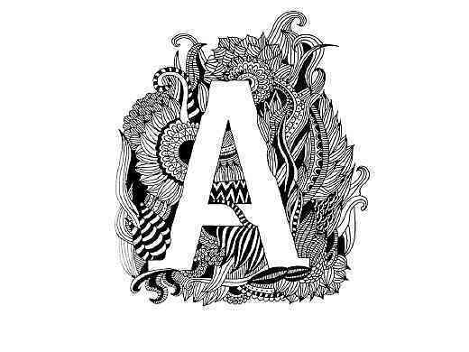 ai字母创作画