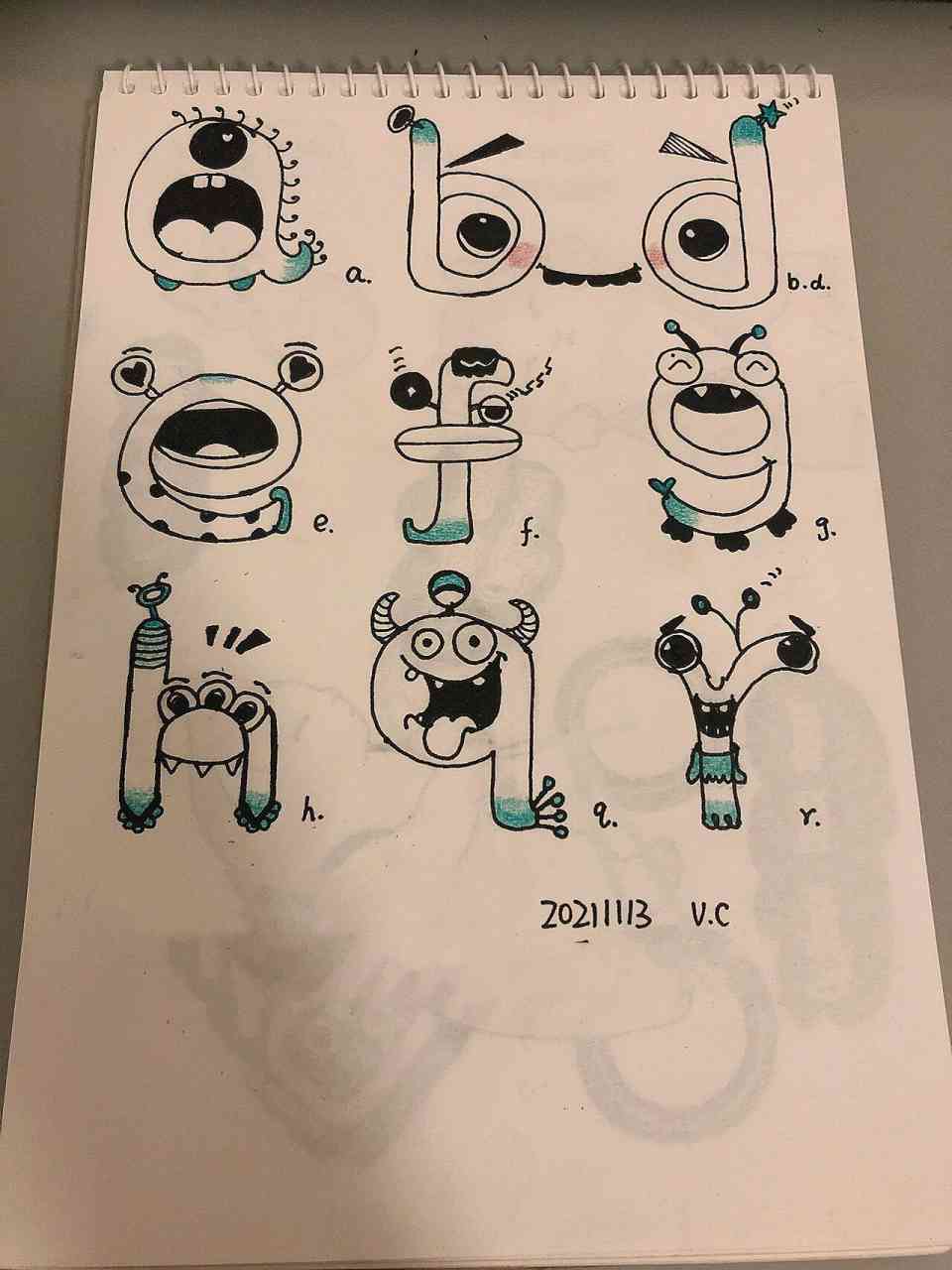 ai字母创作画