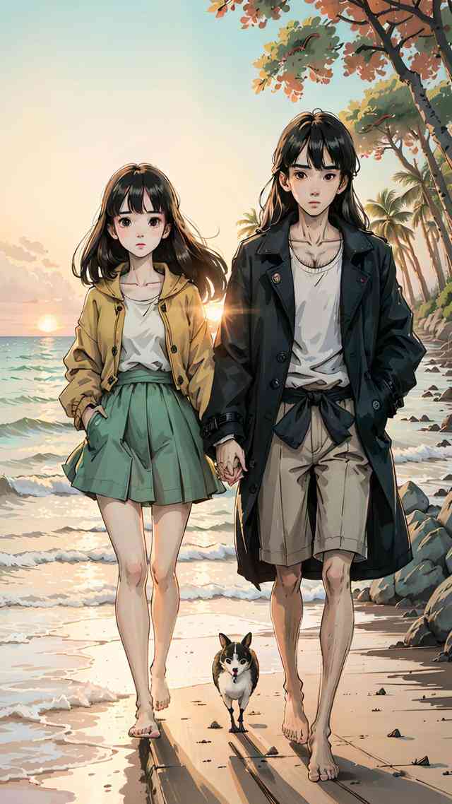 AI绘画二次元情侣创作：打造个性化情侣文案与插画，全面满足情感表达需求