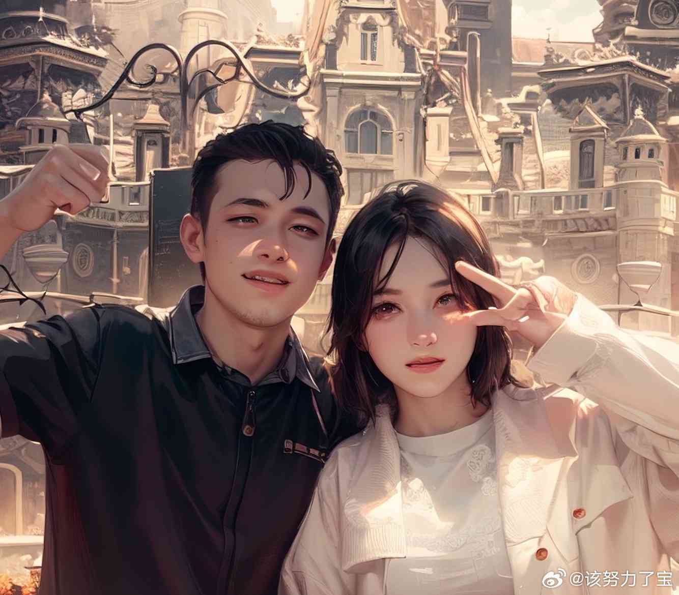 ai特效女合体文案：走心互动，合拍情瞬间