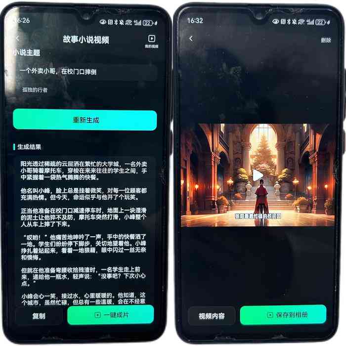 手机ai文案一键成片