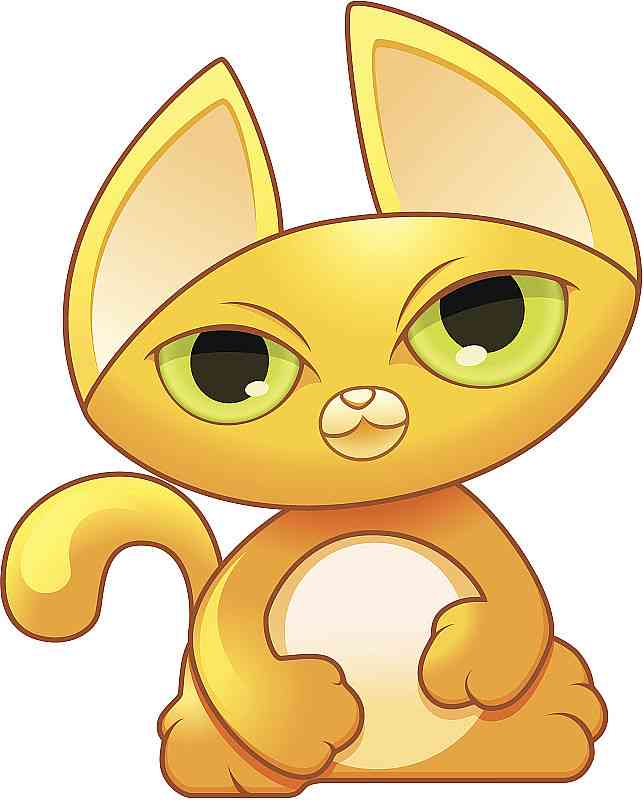卡通猫咪插画：里的可爱爱猫形象