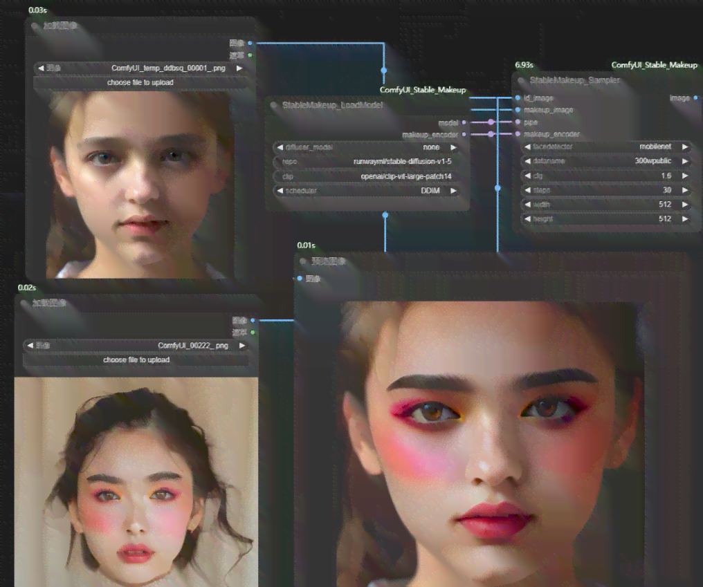 智能AI免费生成美妆海报设计，绘画素材打造独特妆容图片