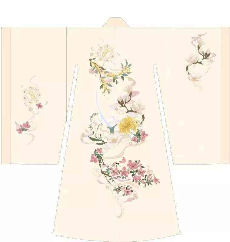 手绘古风汉服设计插画：原创画稿与绘画素材集锦