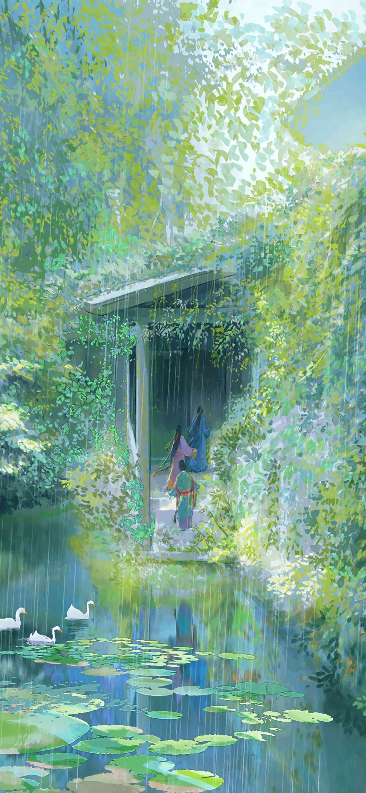 抖音精选：古风绘画壁纸文案，打造独特照片背景