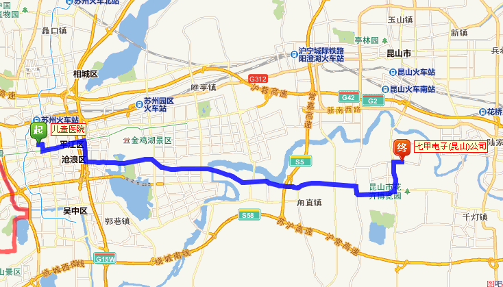 安亭至昆山市工伤认定中心地图路线与距离解析