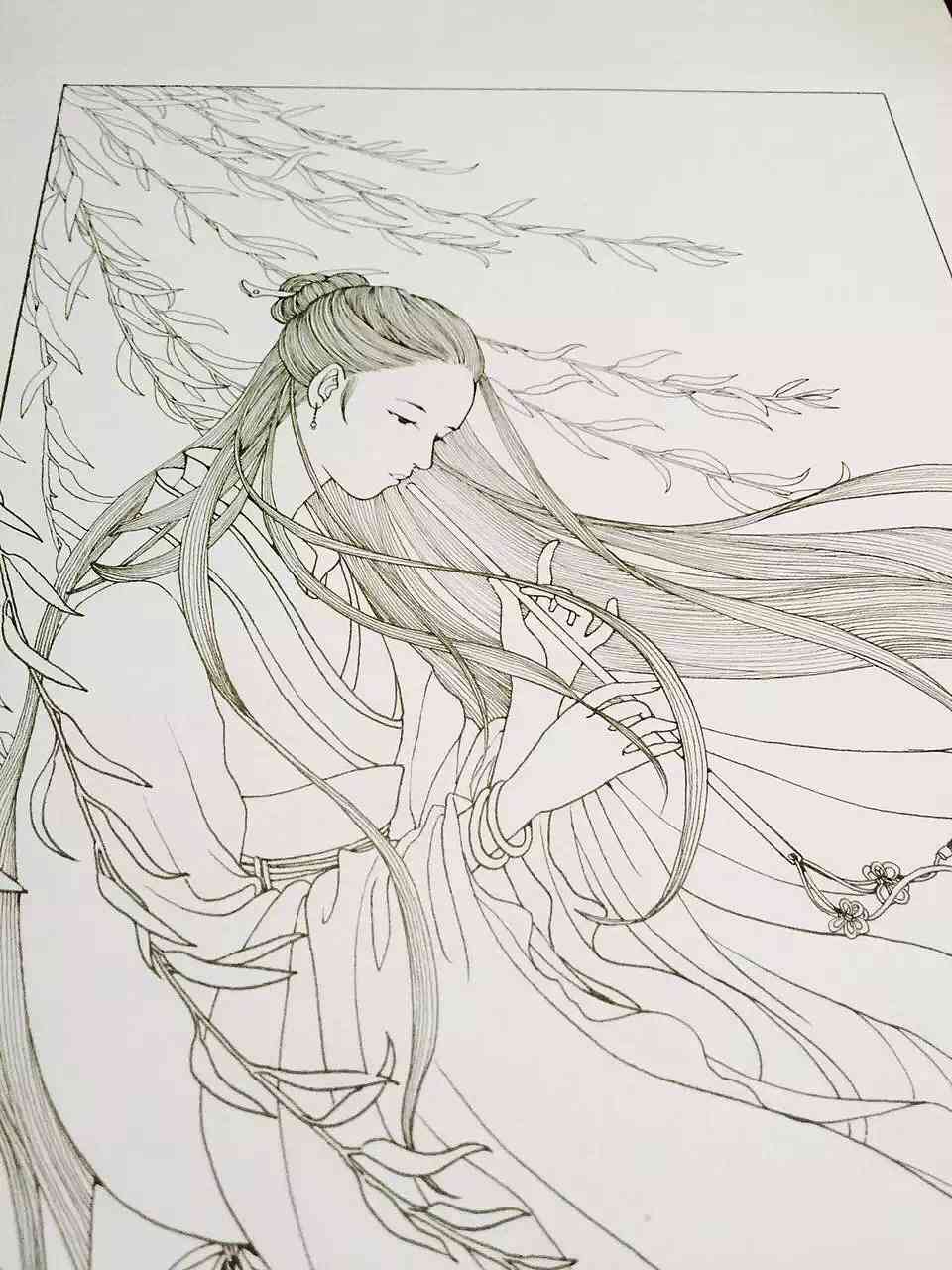 修仙插画：涵画画、原画、手绘、简笔画、独特画风